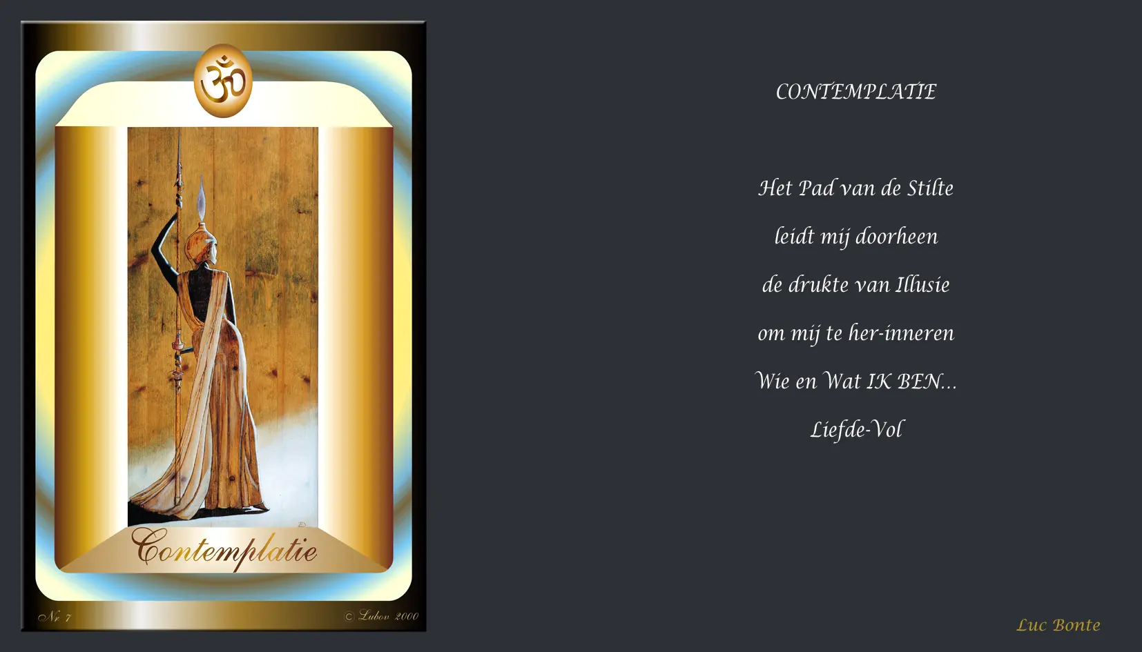 Reproductie: Contemplatie