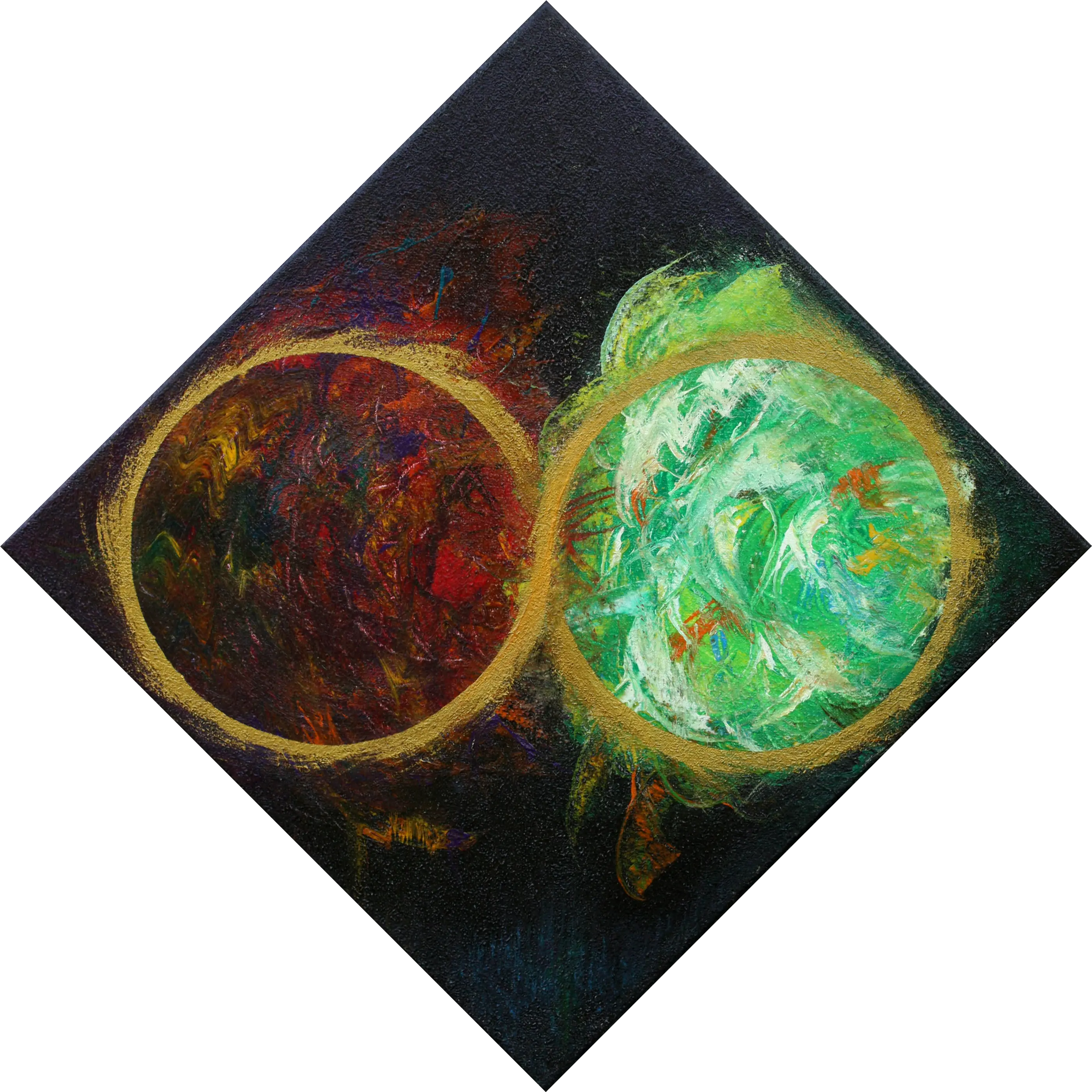 Schilderij: Linker- en rechterbrein